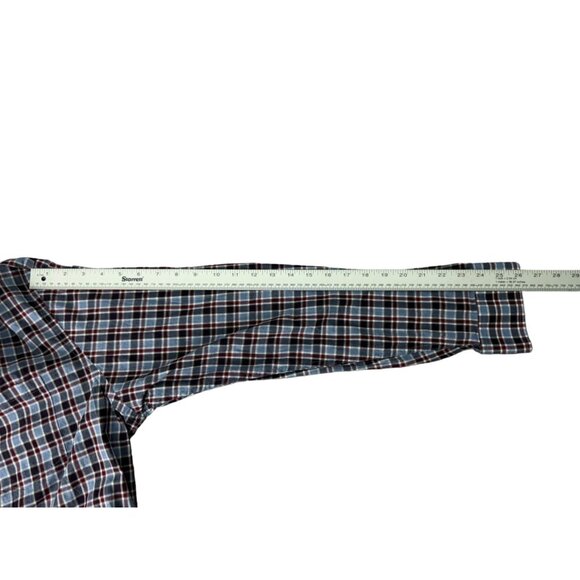 Banana Republic Mens Sz XL Soft Wash Tailored Slim Fit Plaid Long Sleeve Shirt - Picture 9 of 10